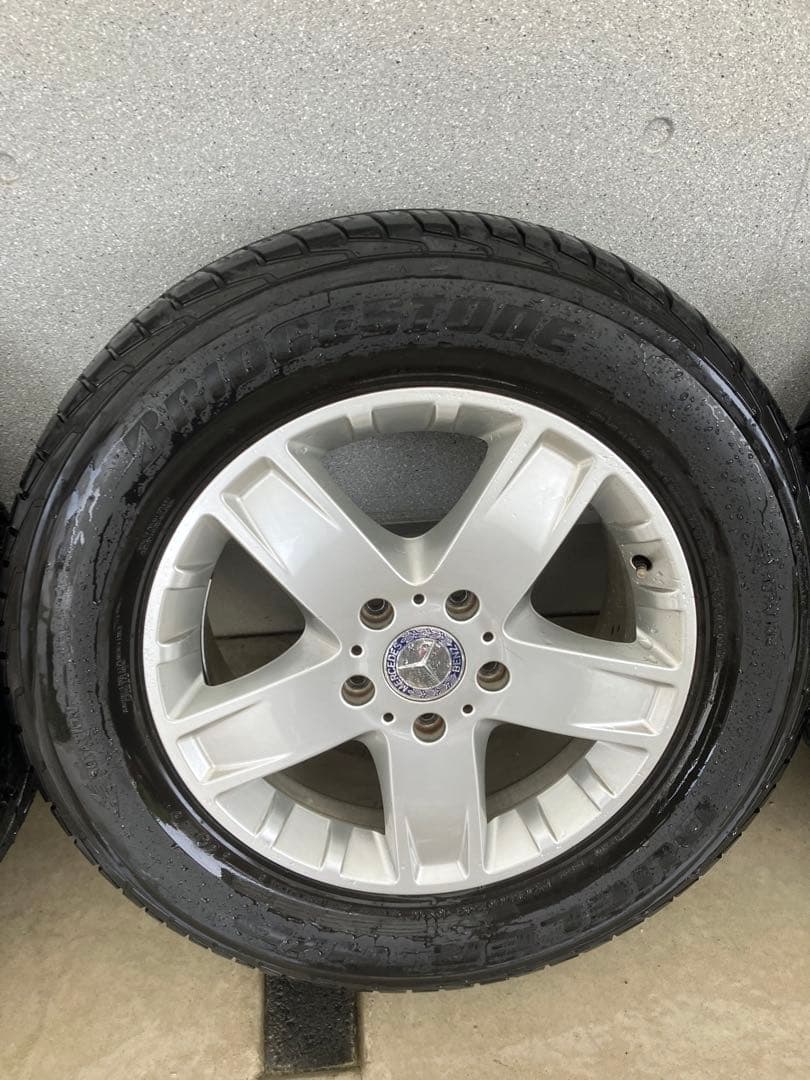 ベンツGクラス純正　シルバー 5スポーク ホイール ブリヂストンタイヤセット