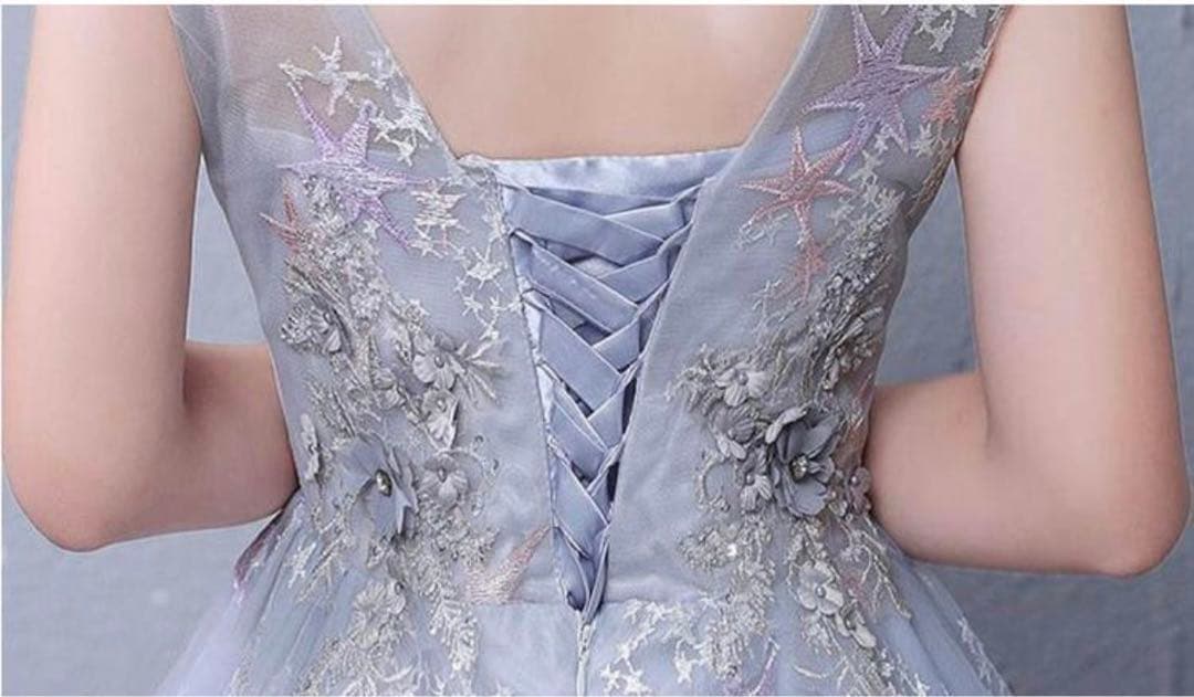 ロングドレス　グレー　140