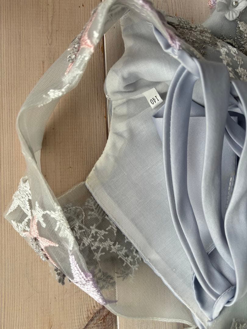 ロングドレス　グレー　140