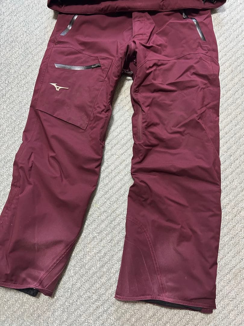 Mizuno バーガンディ スキーウェア