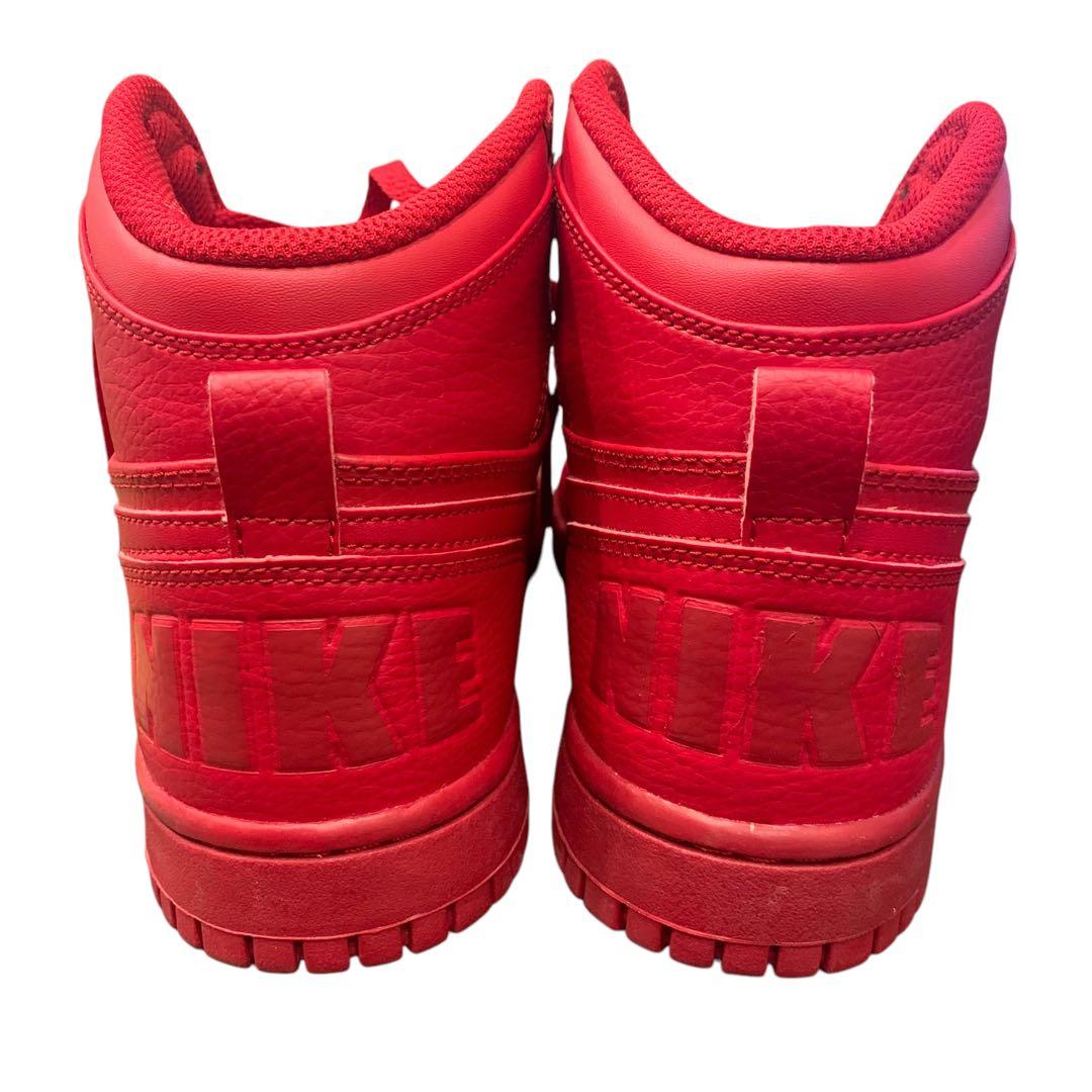 NIKEナイキ BIG NIKE 25.0cm ハイカット 赤 スニーカー - メルカリ
