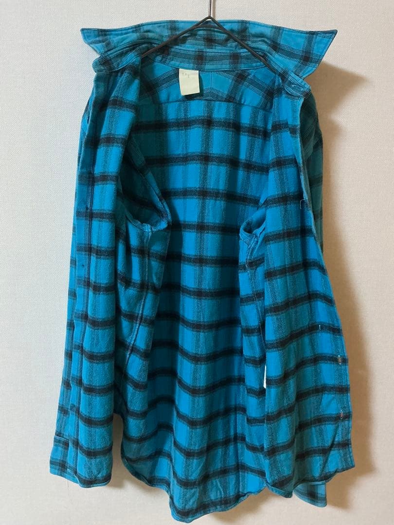 N.HOOLYWOODオンブレチェックシャツM相当ブルー系シャドーチェック日本