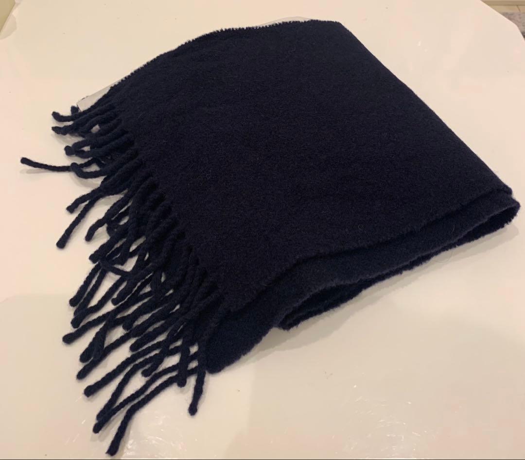 @ゆーー　AMI PARIS ネイビー マフラー ハート刺繍