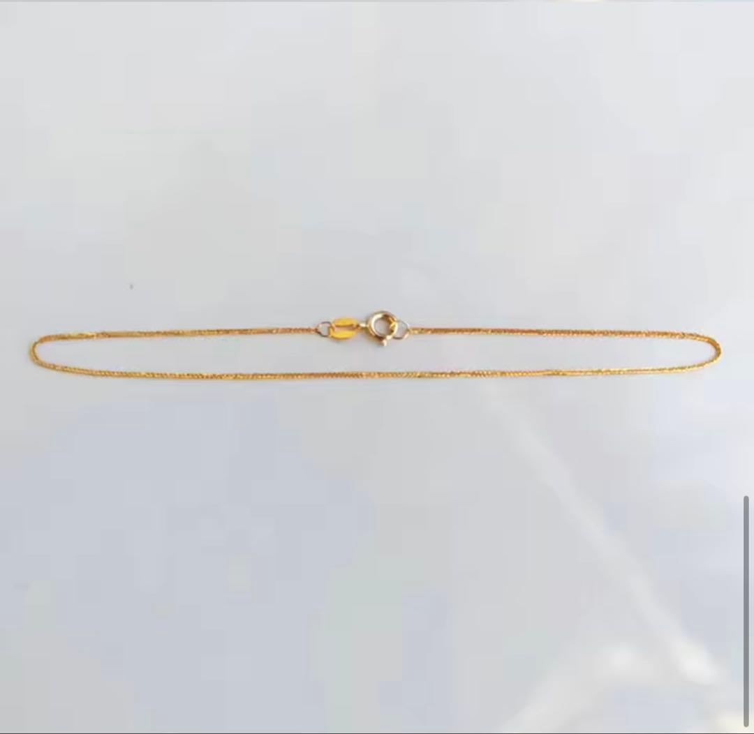 レ*グ様 【年末セール】本物❣️18金ブレスレット18kブレスレット　男性女性兼