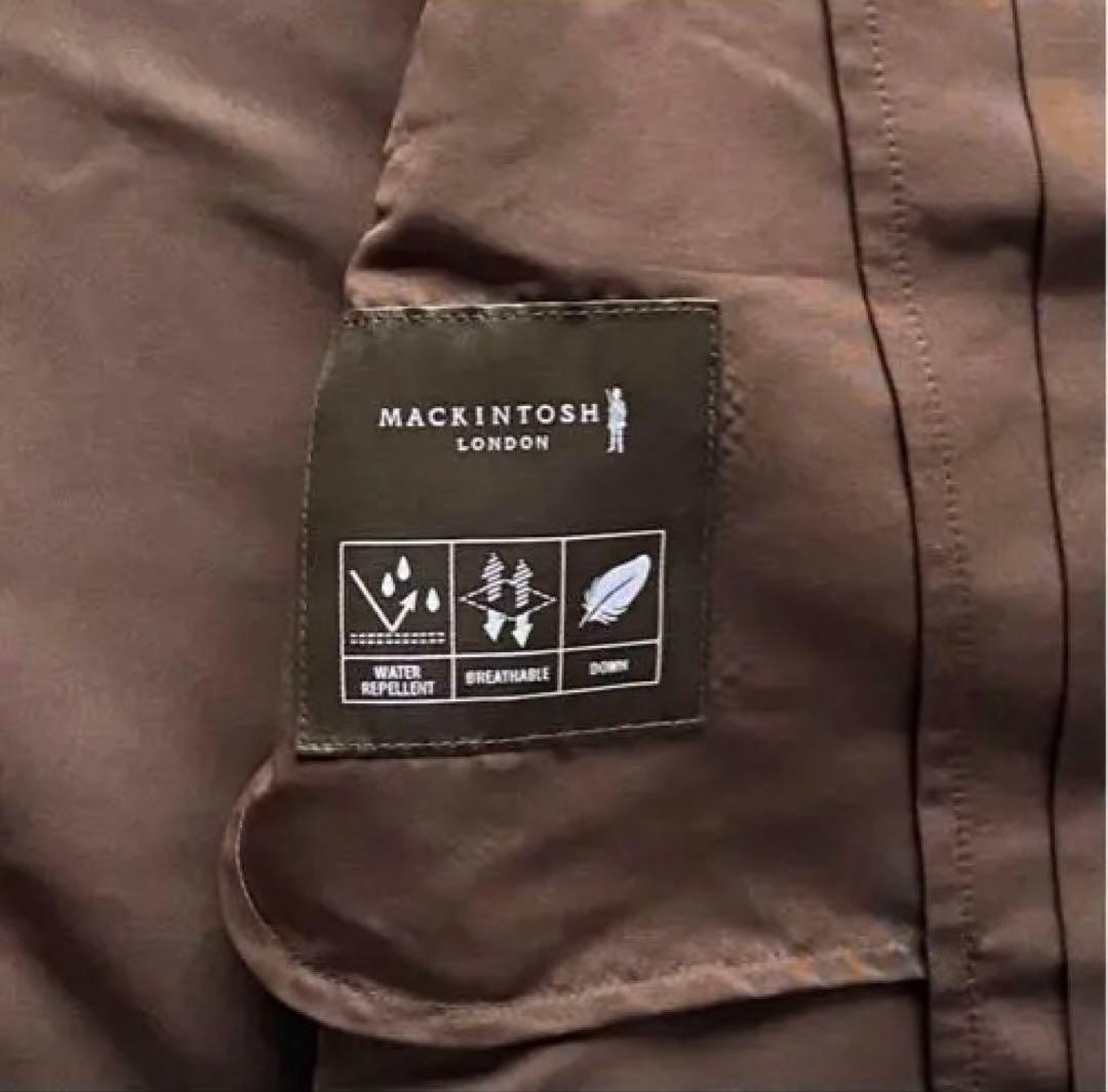ダウン/撥水透湿】マッキントッシュロンドン ステンカラーコート 40 茶