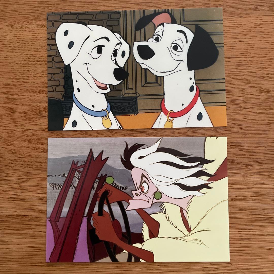 ディズニー ポストカード 101匹わんちゃん ポンゴ クルエラ パーディタ