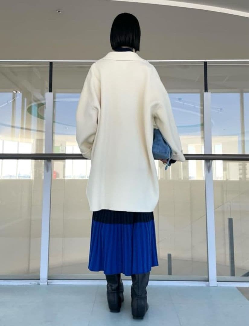 ✨完売品✨MilaOwen ワイドシルエットダブルブレストコート アイボリー