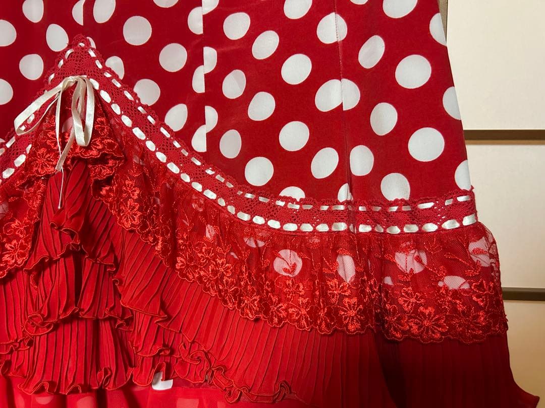 ソニアジョーンズ ・赤白水玉ファルダ