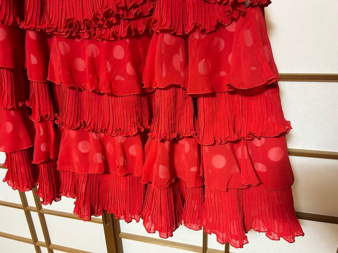 ソニアジョーンズ ・赤白水玉ファルダ