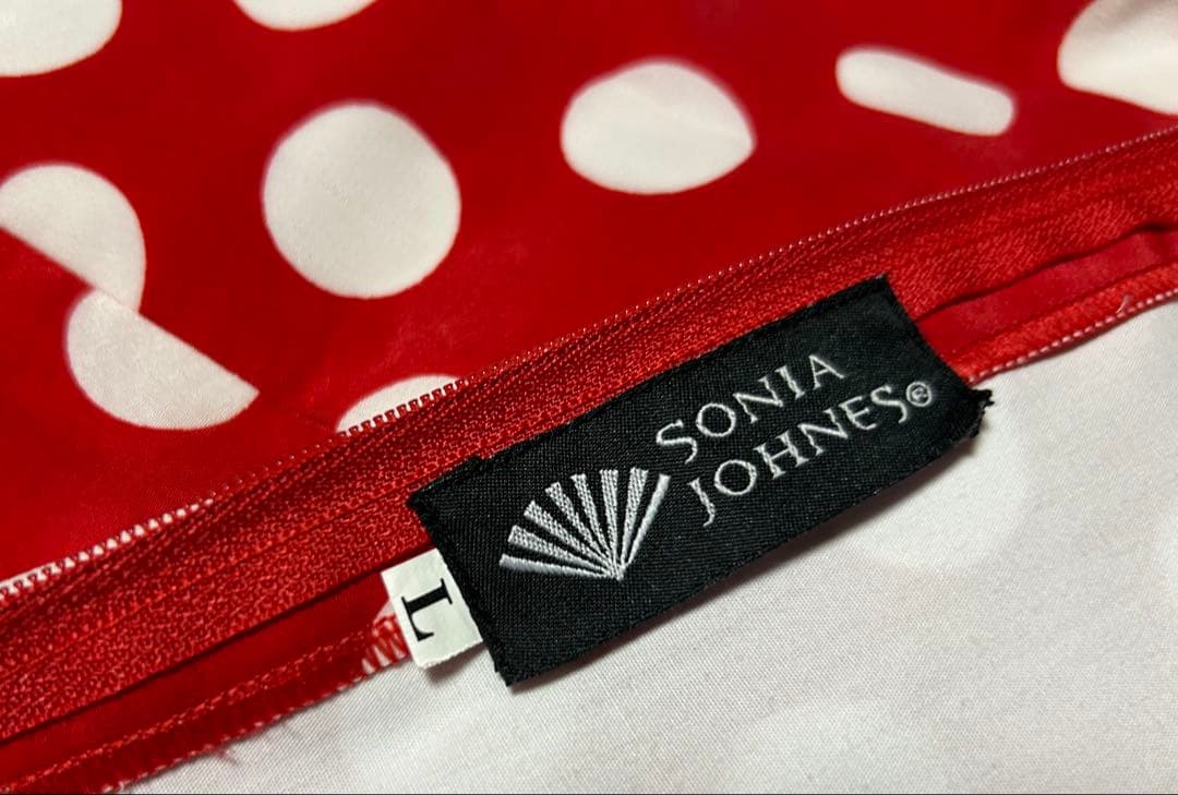 ソニアジョーンズ ・赤白水玉ファルダ