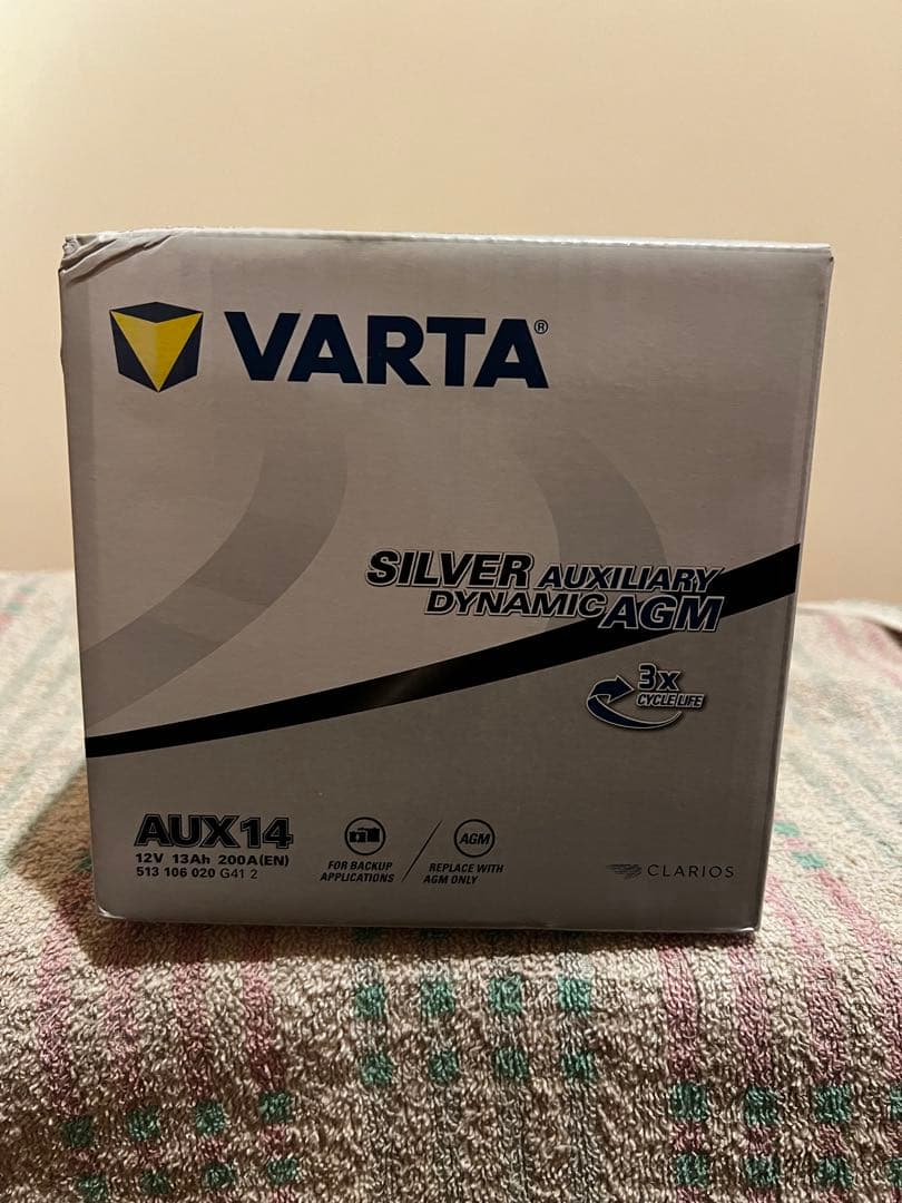 VARTA サブバッテリー 513106020G412 AGM AUX14