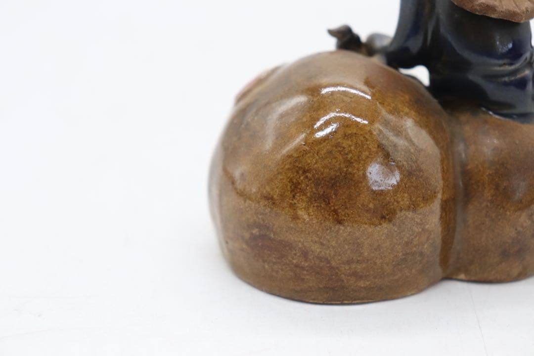中国 石湾窯 瓢箪に乗っている人物 送料込み250326 - メルカリ
