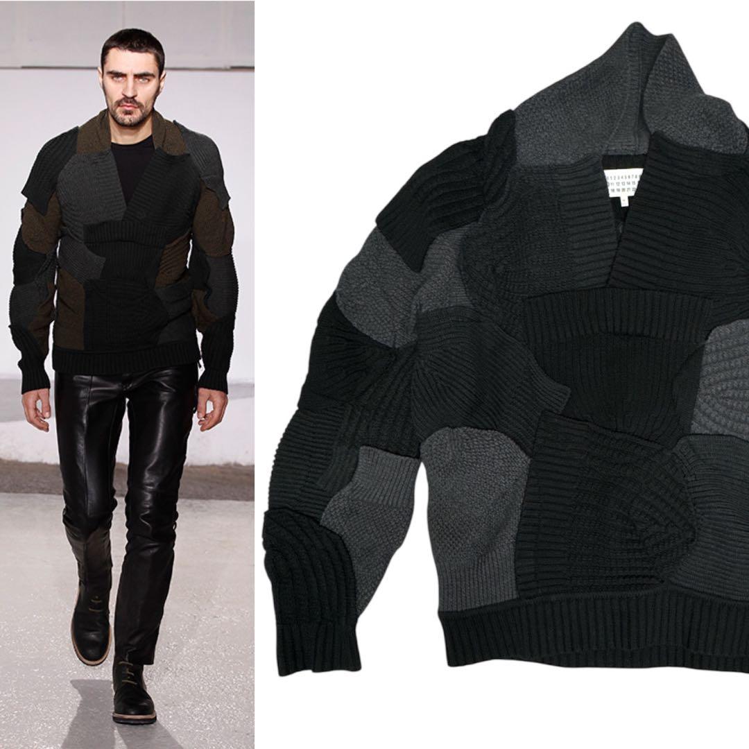 13aw パッチワーク ビーニー ニット セーター 再構築 アーティザナル