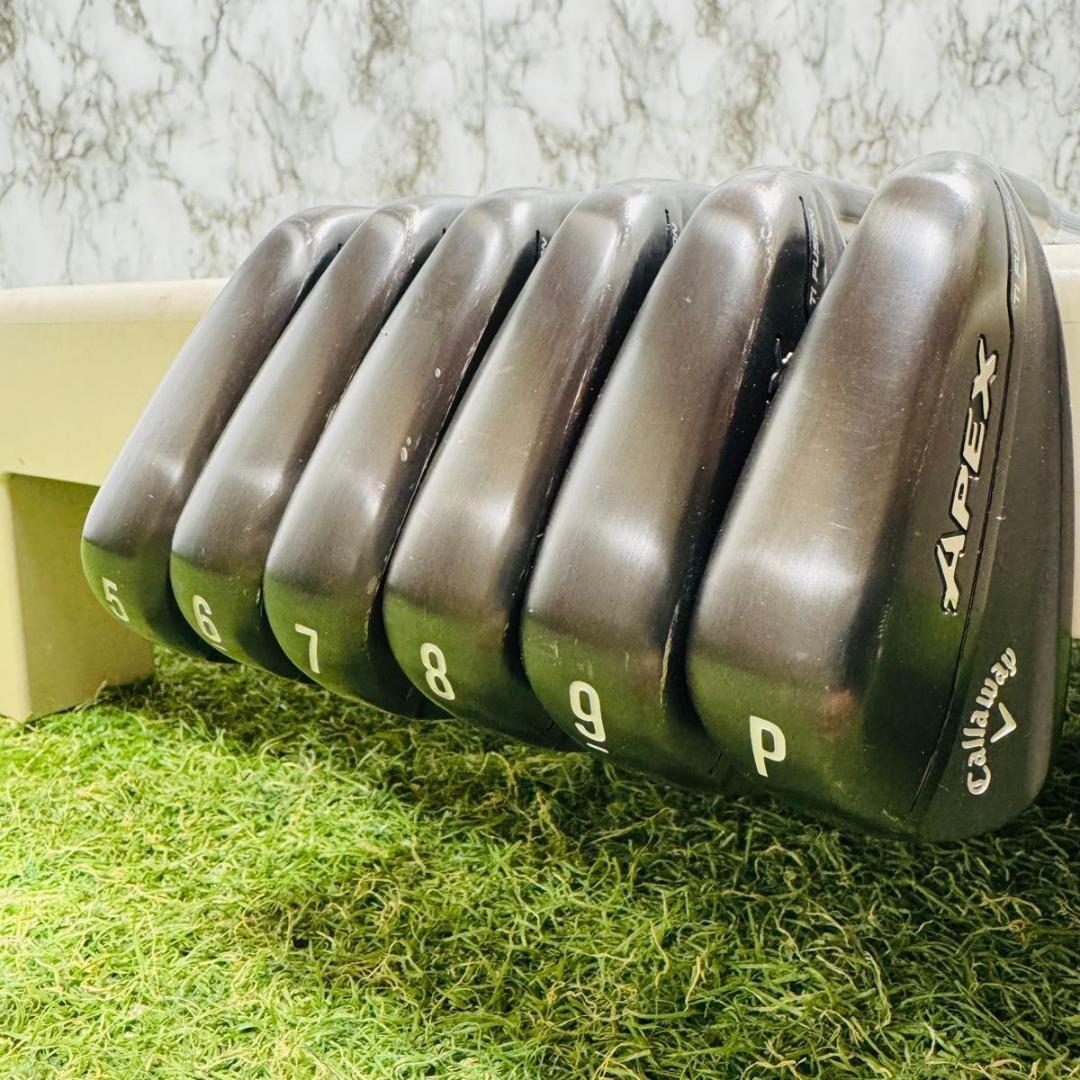 【美品】キャロウェイ APEX Ti FUSION メンズアイアン 6本 S