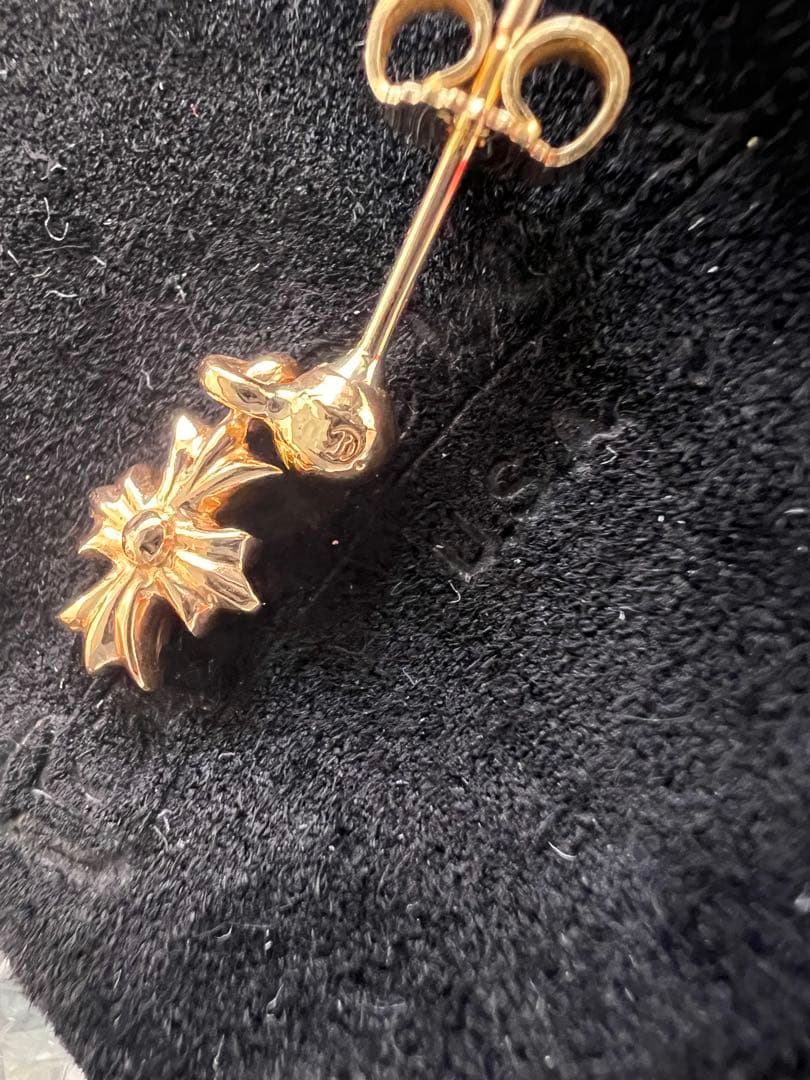 クロムハーツ 22K タイニーE CHプラスドロップ　原本付き