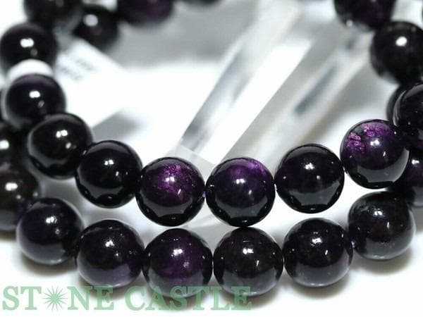 【高品質】パープライト3Aクラス ブレスレット約10〜10.5mm 天然石