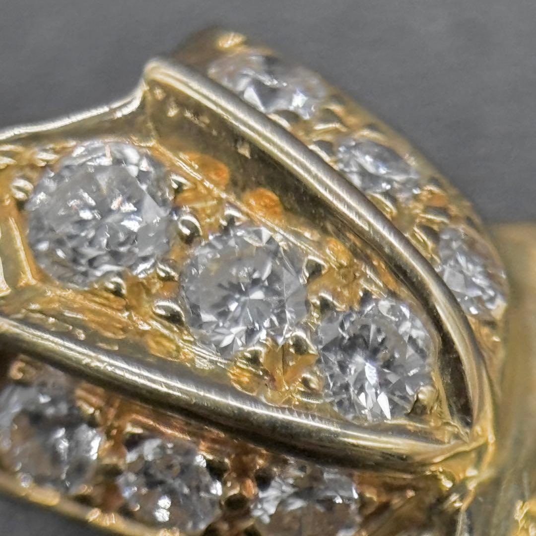 美品!! ディオール K18 OR750 ダイヤモンド ブローチ　約3.9g