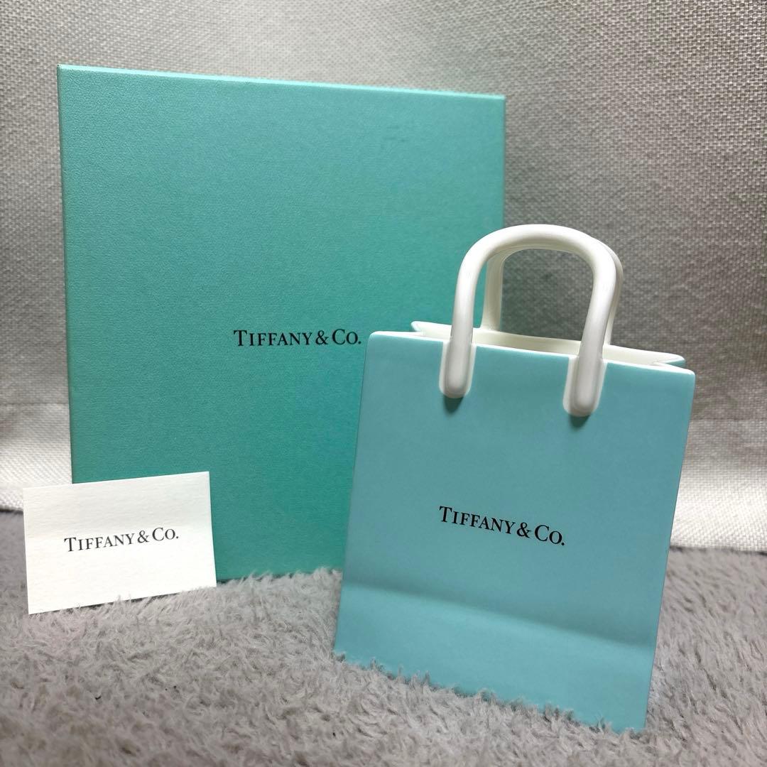 ティファニー ショッピングバッグ型 陶器 オーナメント - メルカリ