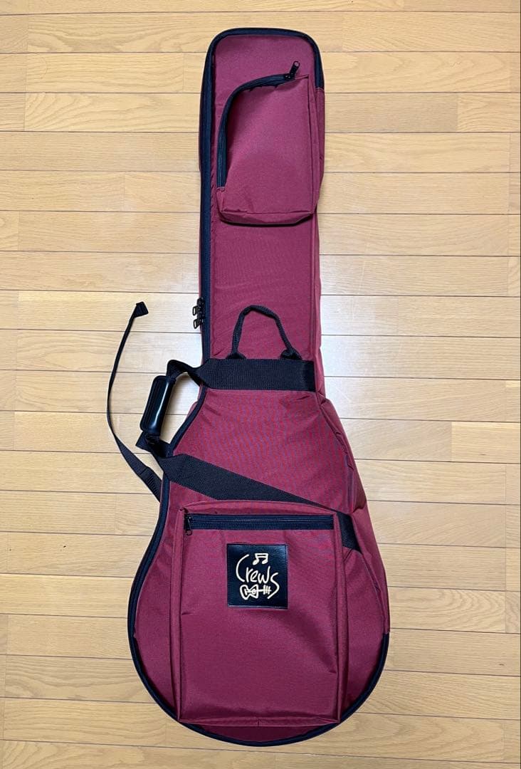 【値下げ】NAZCA Crews 別注 ベース用ギグバッグ 新品未使用 Crews Maniac Sound / NAZCA EB 2400 用 Navy エレアコベース用ケース