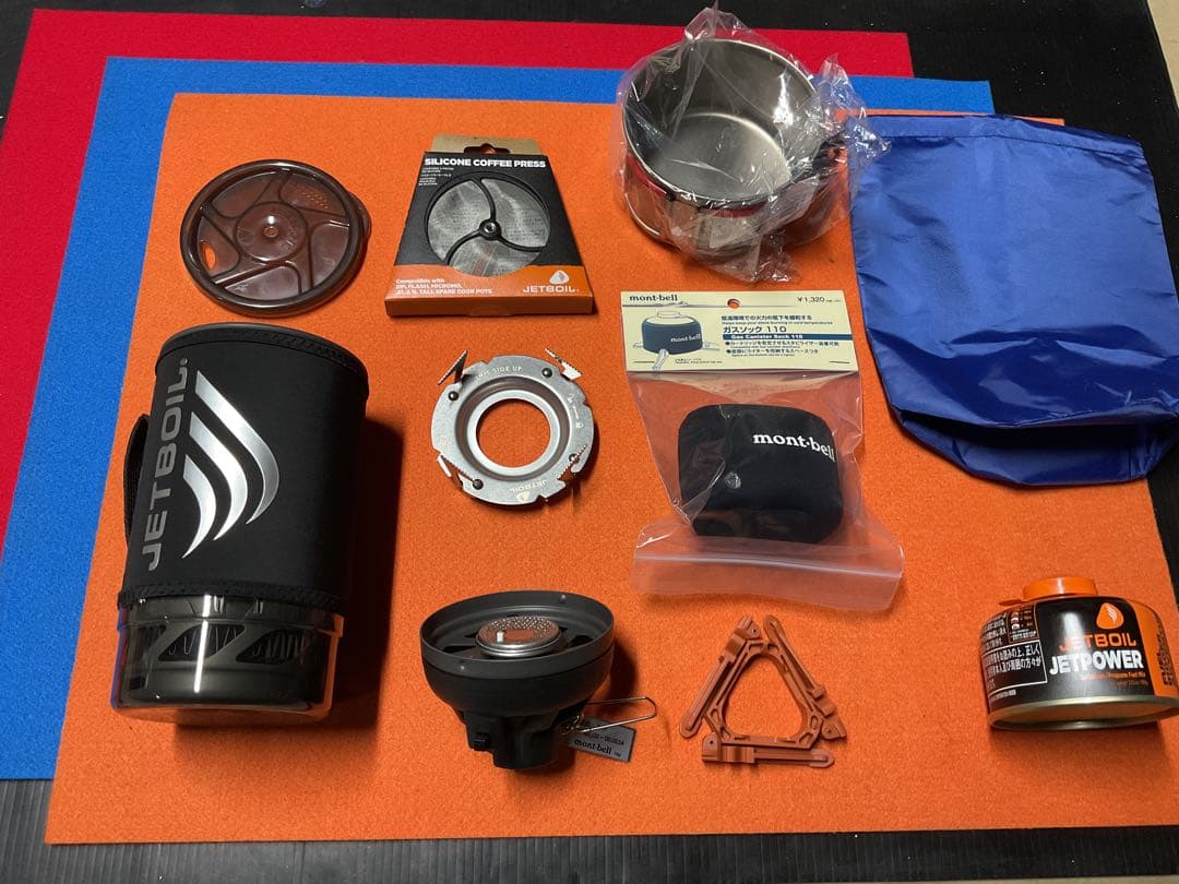 mont-bellJETBOILフラッシュBK未使用に近い超美品！新品付属品多数