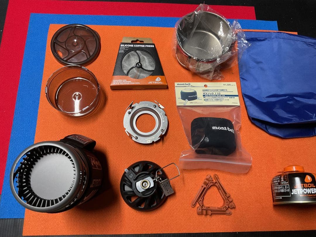 mont-bellJETBOILフラッシュBK未使用に近い超美品！新品付属品多数