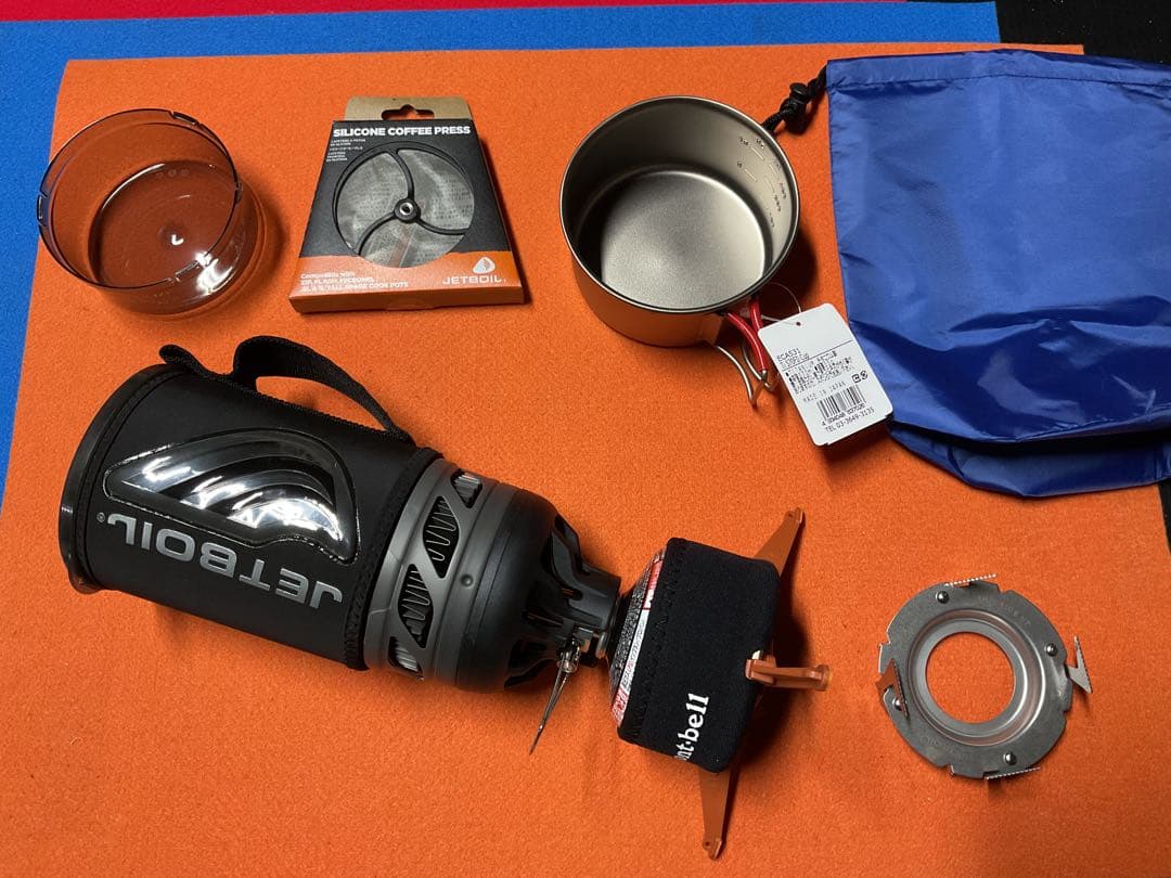 mont-bellJETBOILフラッシュBK未使用に近い超美品！新品付属品多数