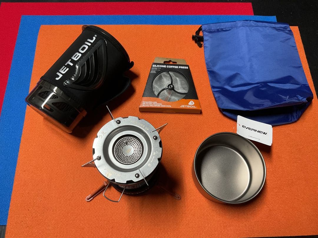 mont-bellJETBOILフラッシュBK未使用に近い超美品！新品付属品多数