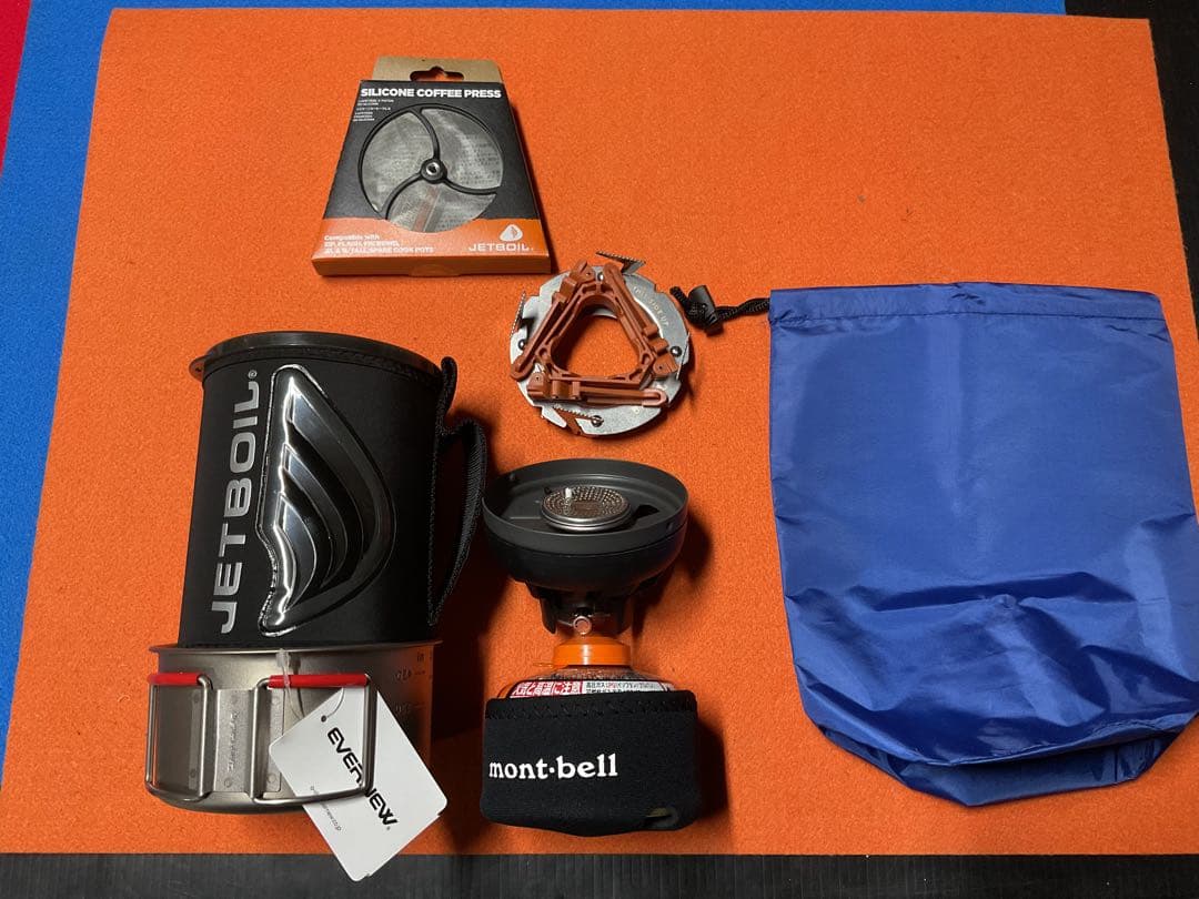 mont-bellJETBOILフラッシュBK未使用に近い超美品！新品付属品多数