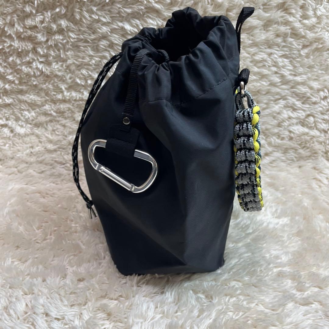 極美品】ザッツ zattu LUGUN ショルダーバッグ 巾着 ミニ カラビナ