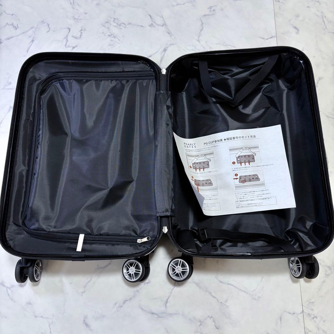 未使用級 パーリーゲイツ 30周年 キャリーケース 4輪 濃紺 スーツ