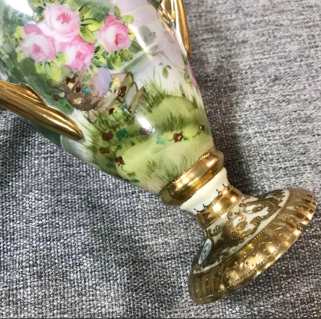 オールドノリタケ 花瓶 マルキ印