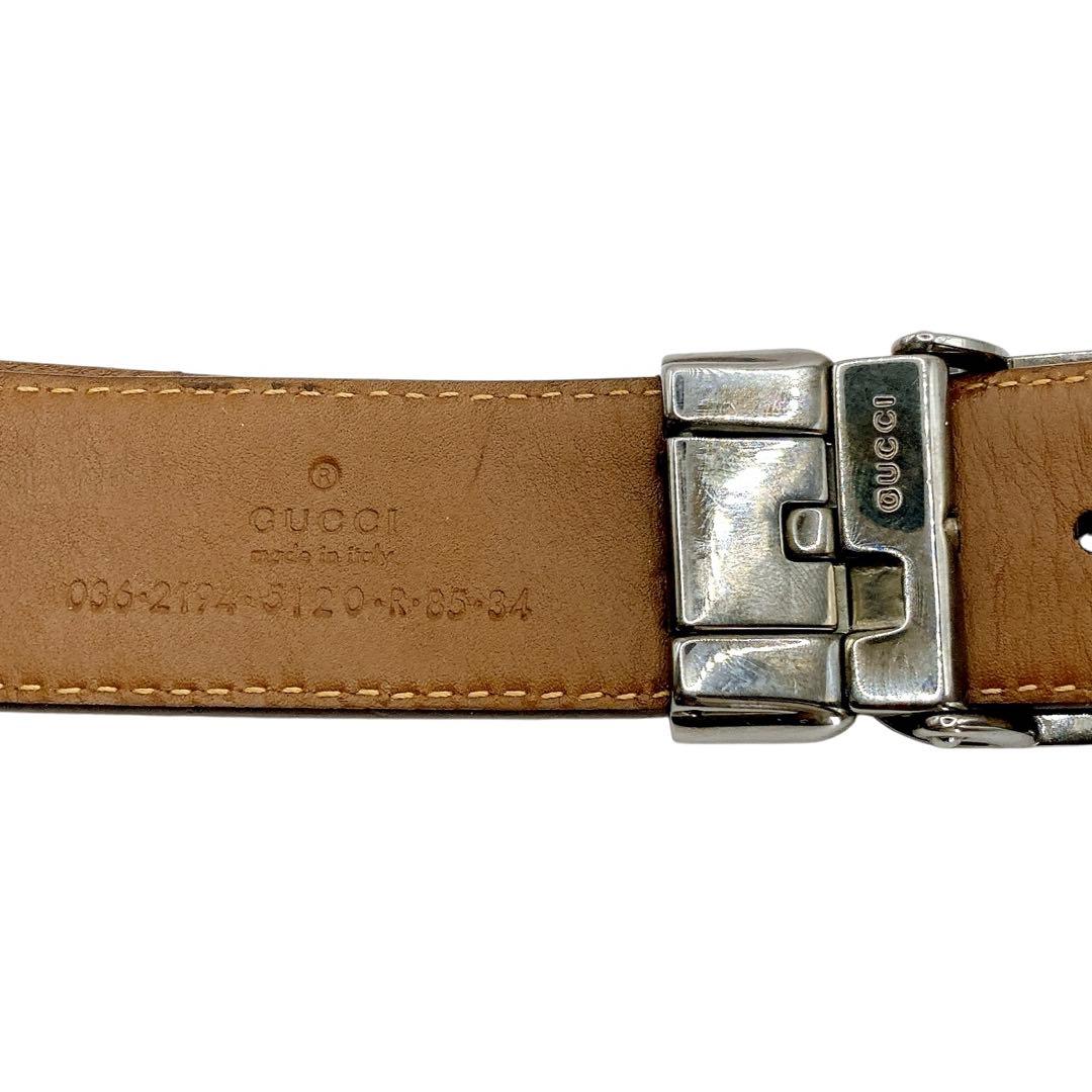 GUCCI✨ベルト　GGスプリーム　インターロッキング　ベージュ　ブラウン　総柄