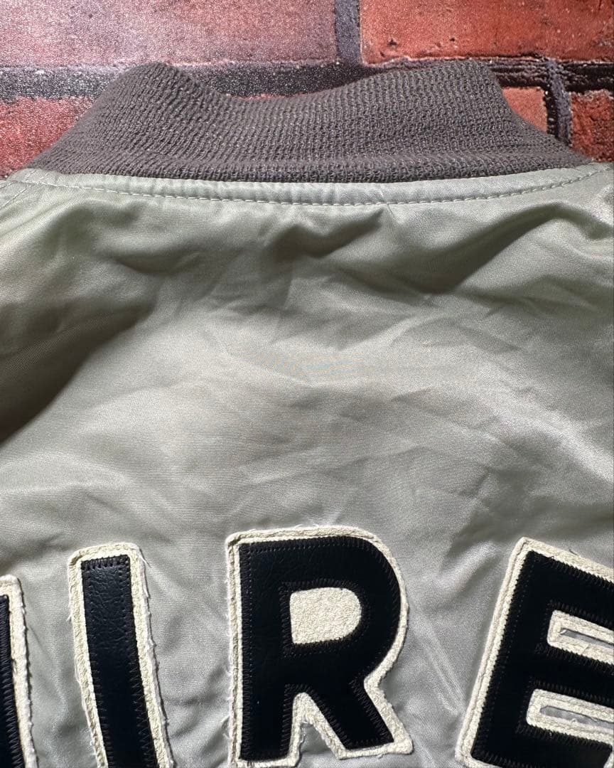 年末限定値下げ AVIREX MA-1 90s USA アーチロゴ