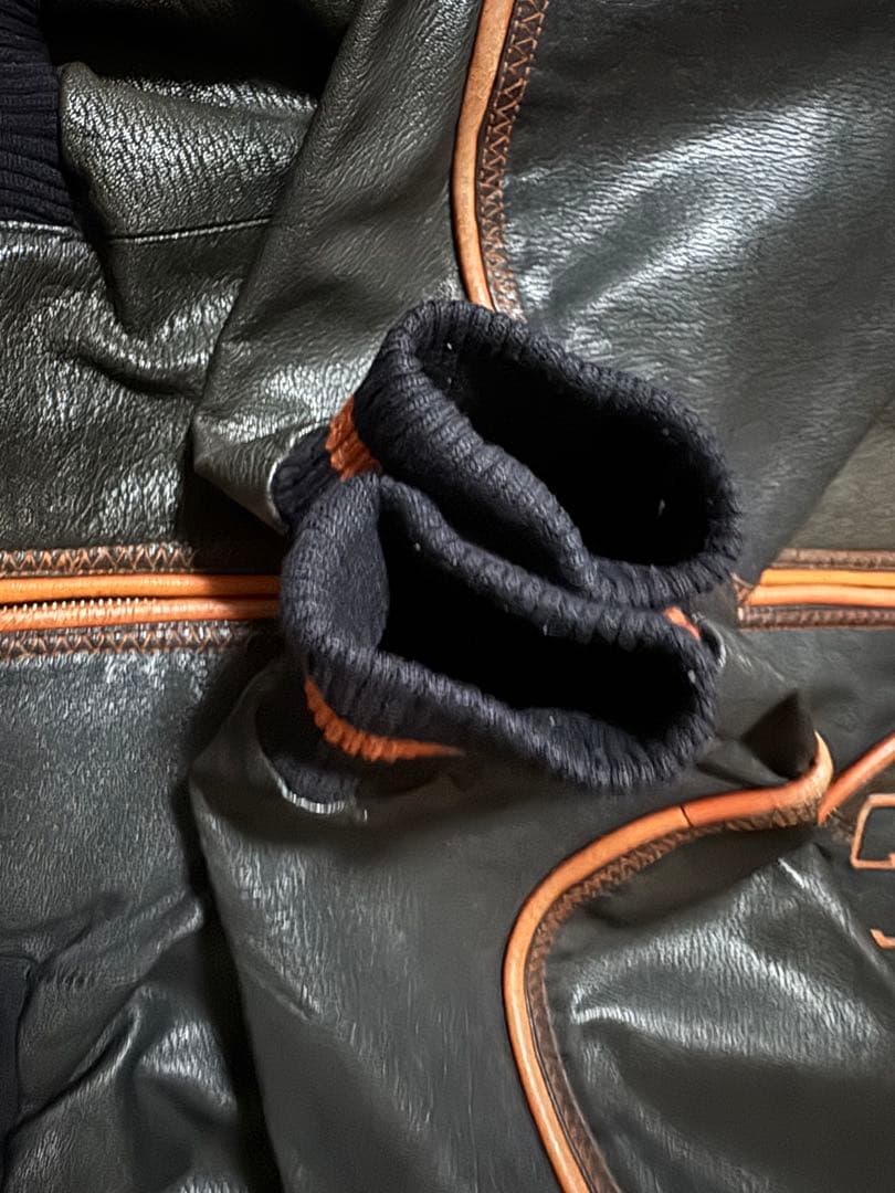 PELLE PELLE バックロゴ オールレザースタジャン デタッチャブル 38