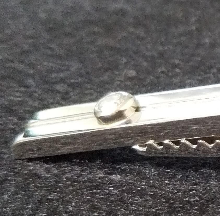 【未使用品】K14WG《4.41ｇ》◇0.10ctダイヤ入り◇ ネクタイピン