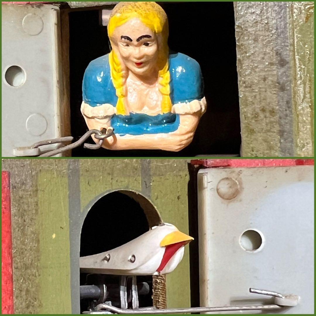 鳩*屋様 希少 ジャンク 壁掛け時計 当時物 インテリア 鳩時計 ドイツ製 アン