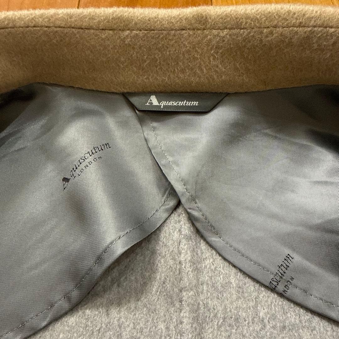 美品　Aquascutumアクアスキュータム　チェスターコート　キャメルXL