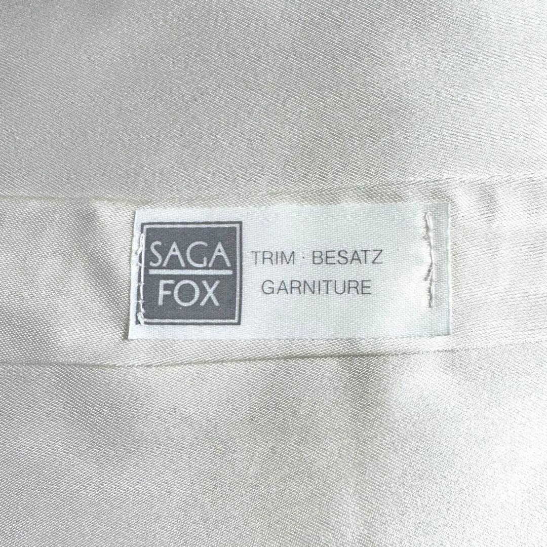 【白華】SAGA FOX サガフォックス ショール ホワイトフォックス 雪香気品