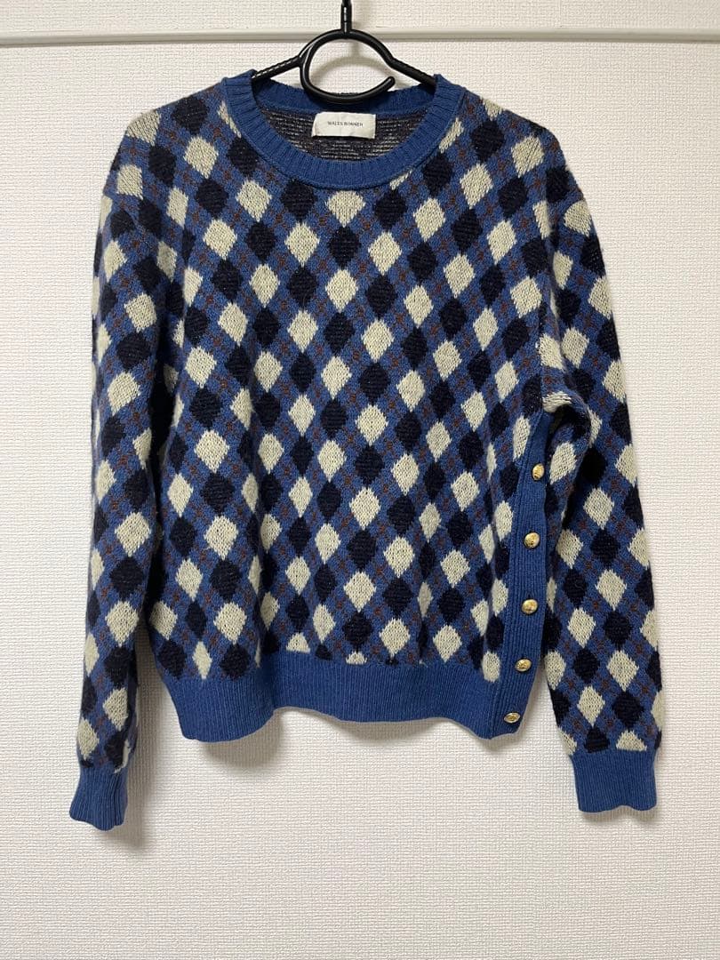 walesbonner アーガイルニット サイズ3 ours ローズ着用 - メルカリ