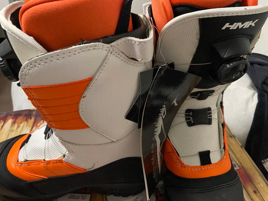 HMK スノーボードブーツ オレンジ/ホワイト　スノーモービル