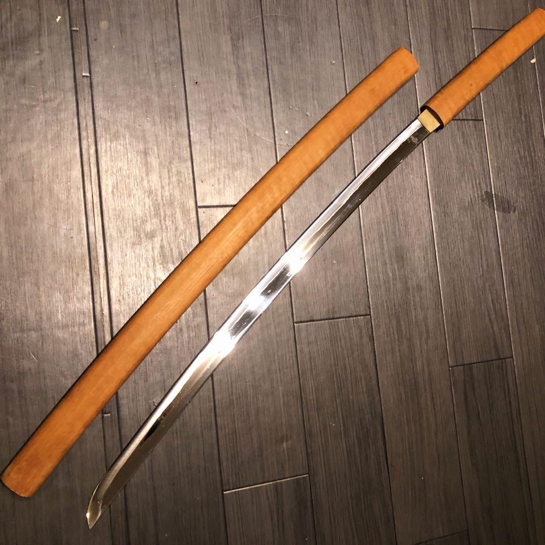 高級模造刀 高級居合刀 白鞘 合金製 長脇差 太刀 段平