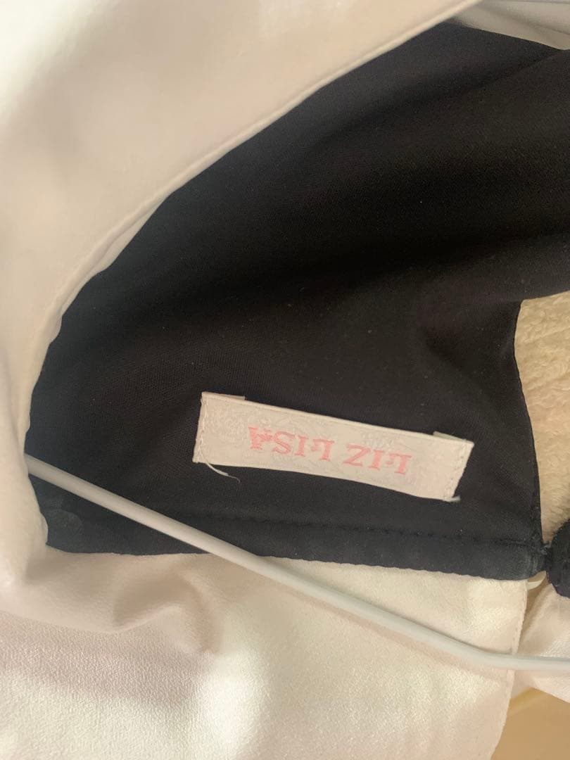 LIZLISAリズリサ フリルヨークリボンセットアップ ブラックチェック