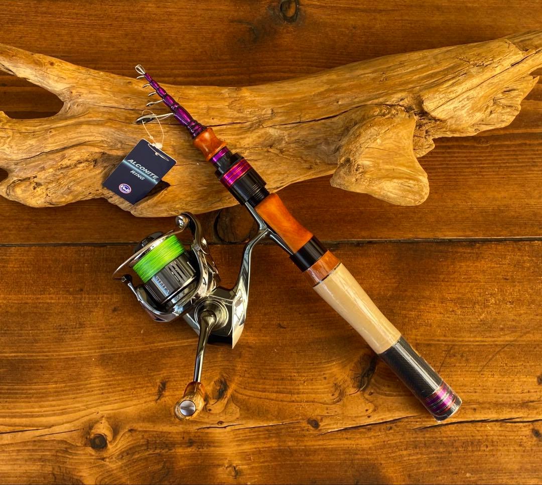 4ft11inch トラウトロッド　ウッドグリップ　　天然木グリップ 渓流釣り