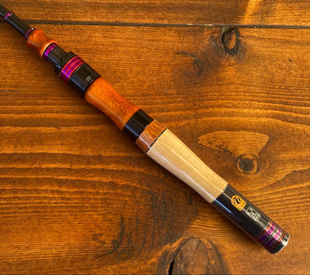 4ft11inch トラウトロッド　ウッドグリップ　　天然木グリップ 渓流釣り