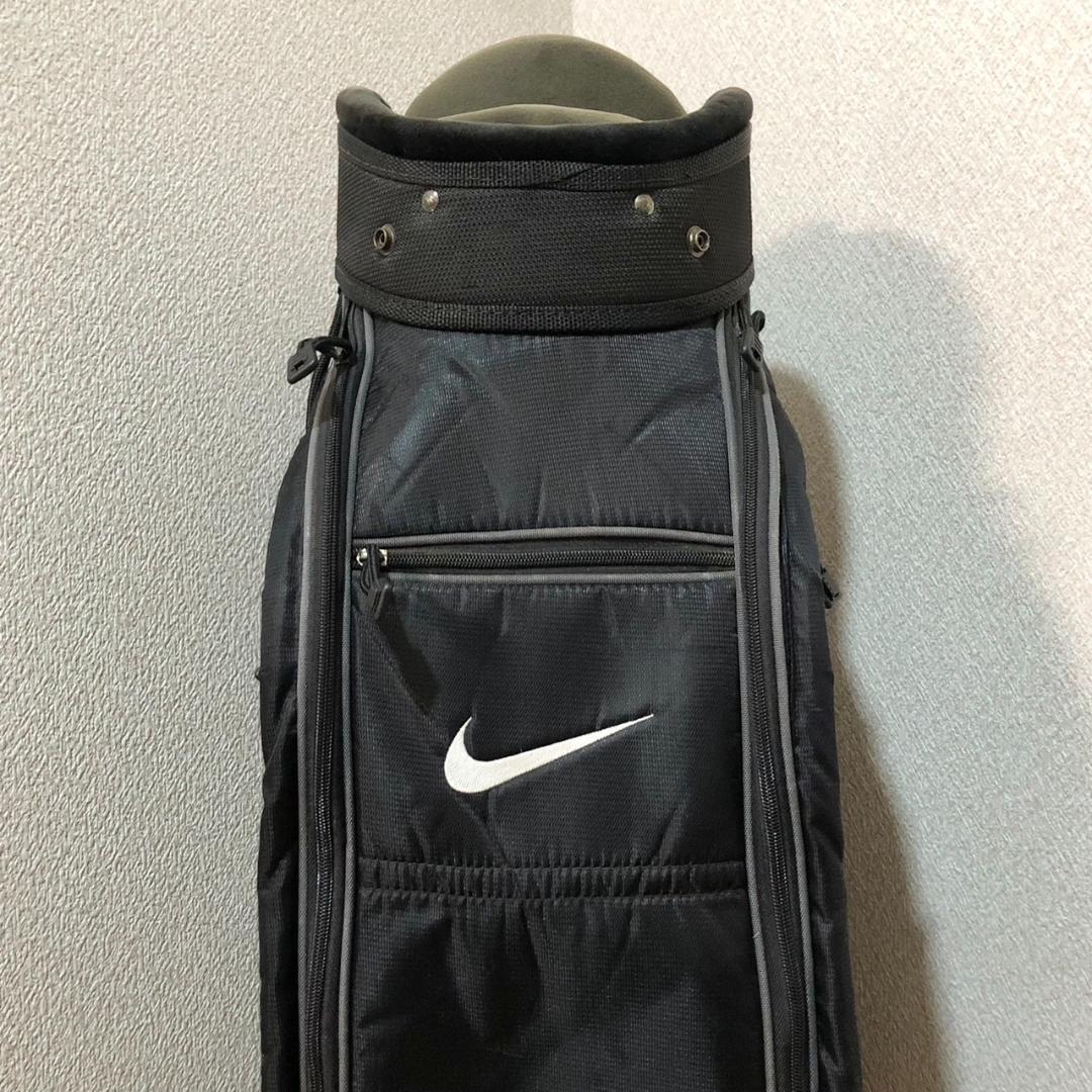 【希少】 NIKE ナイキ ゴルフ キャディバッグ カート型 6分割 ブラック