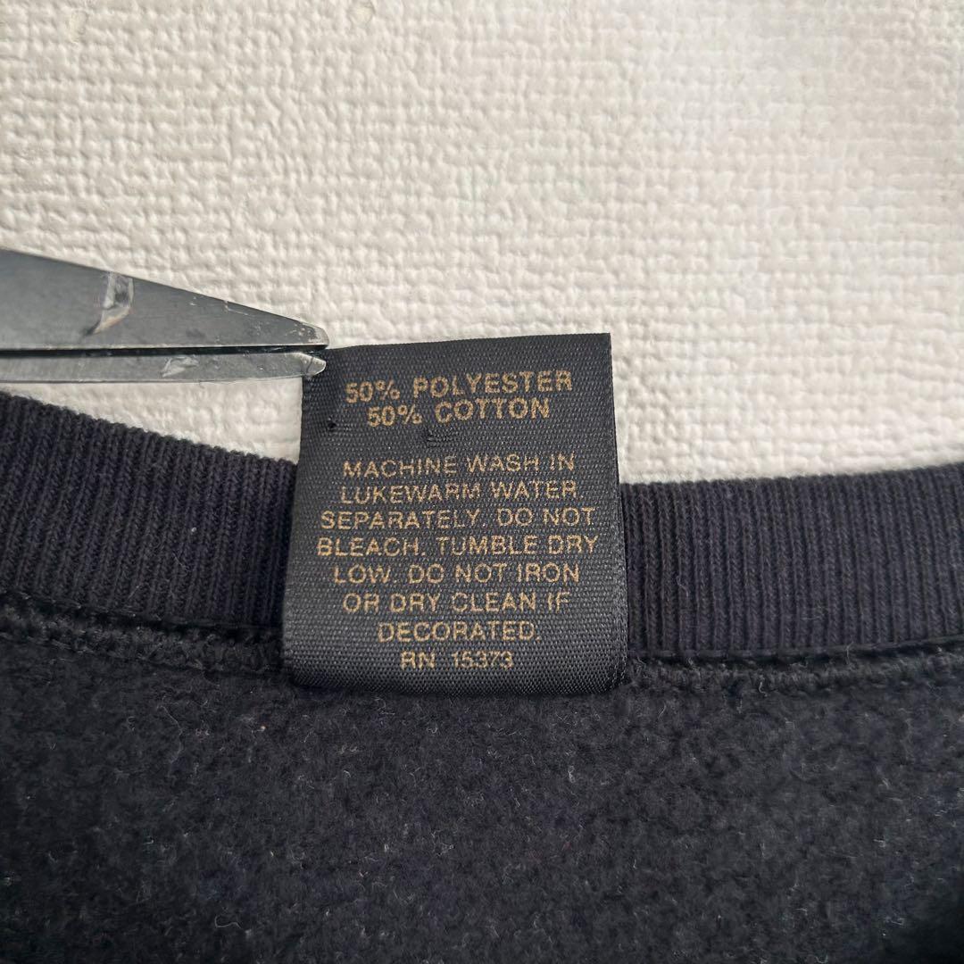 【最高デザイン】ハーレーダビッドソン　スウェット　3Dエムブレム　90s L