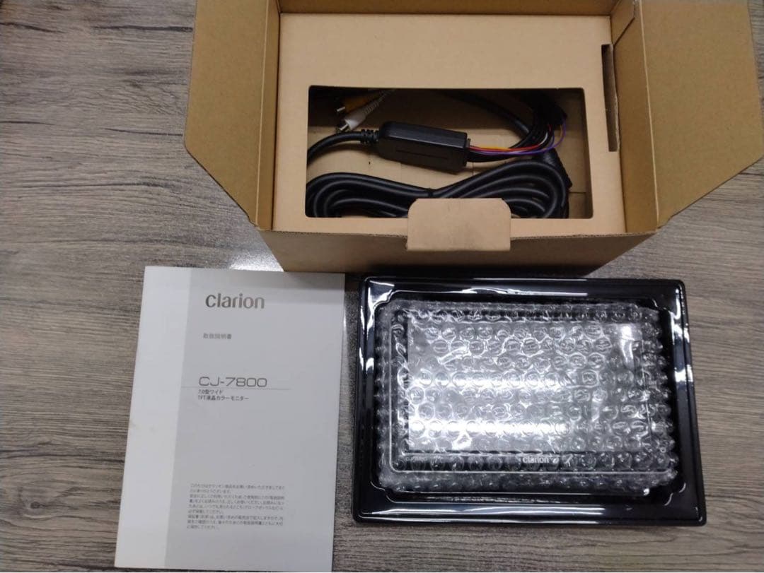 クラリオン CJ-7800Aバックモニター バックカメラと取り付けセット