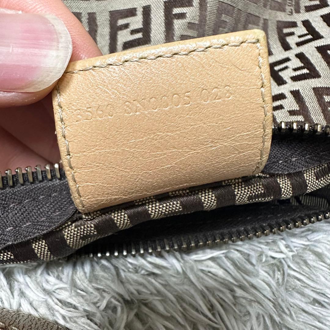 FENDI ズッキーノ ミニバニティポーチ アクセサリーポーチ キャンバス