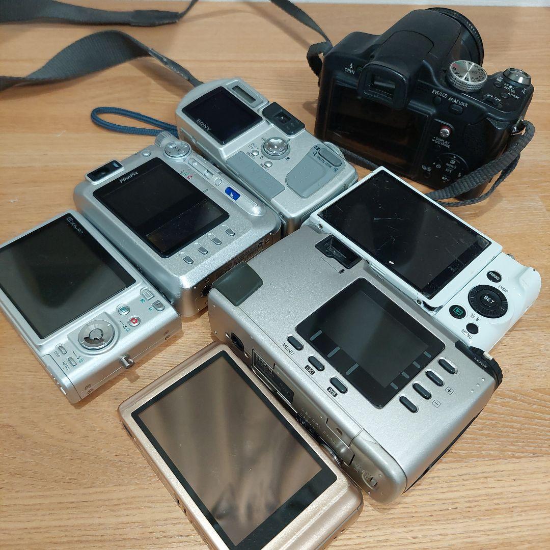 ジャンク品 デジカメ ７個セット SONY Panasonic CASIO等
