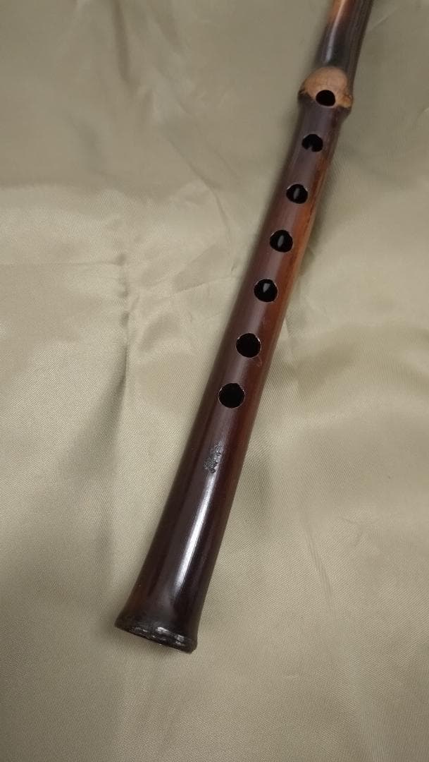 煤竹　真竹笛　古典調5本調子　篠笛